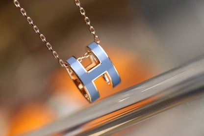 [Riva Jewelry]POP H PEDANT ROSE GOLD