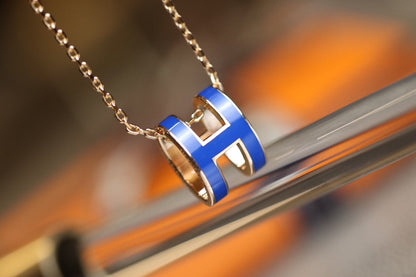 [Riva Jewelry]POP H PEDANT ROSE GOLD