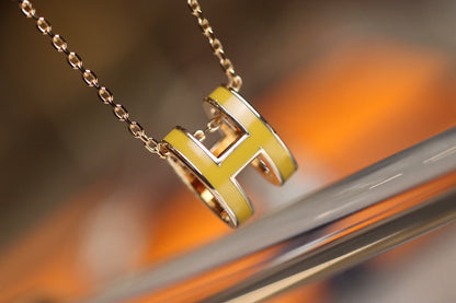 [Riva Jewelry]POP H PEDANT ROSE GOLD