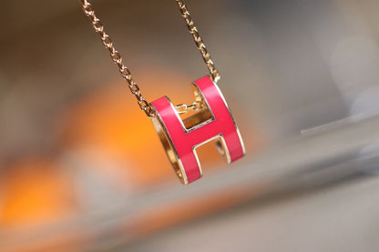 [Riva Jewelry]POP H PEDANT ROSE GOLD