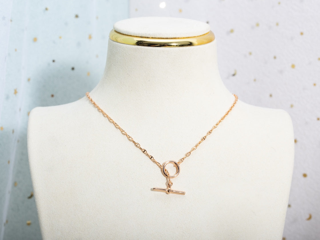 [Riva Jewelry]ECHAPPEE NECKLACE ROSE GOLD
