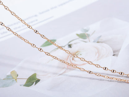 [Riva Jewelry]ECHAPPEE NECKLACE ROSE GOLD