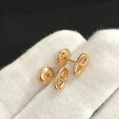 [Riva Jewelry]CHAINE SMALL EARRINGS GOLD AND SILVER