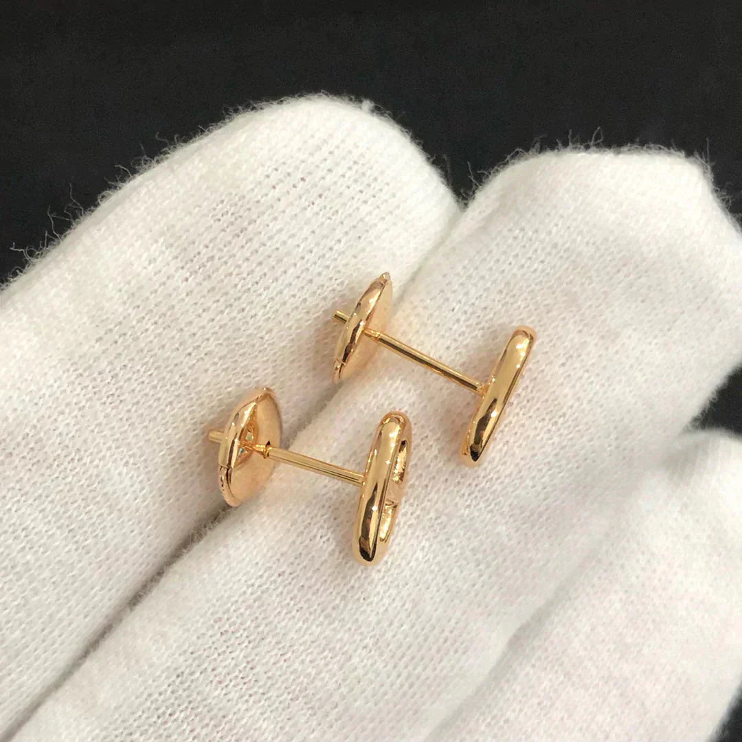 [Riva Jewelry]CHAINE SMALL EARRINGS GOLD AND SILVER