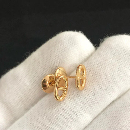 [Riva Jewelry]CHAINE SMALL EARRINGS GOLD AND SILVER