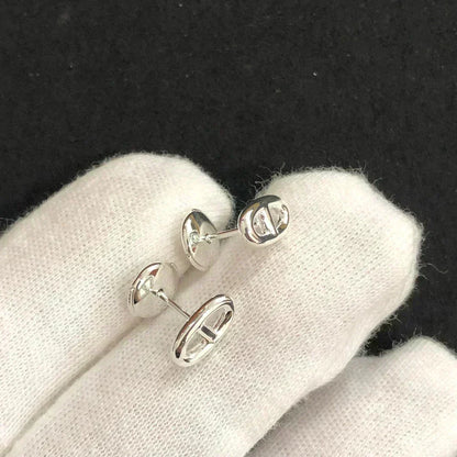 [Riva Jewelry]CHAINE SMALL EARRINGS GOLD AND SILVER