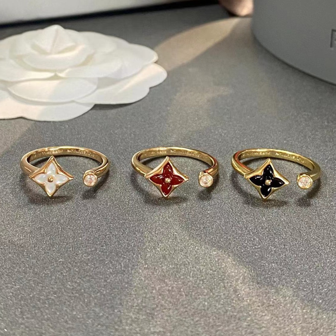 [Riva Jewelry]STAR 1 DIAMOND OPEN RING