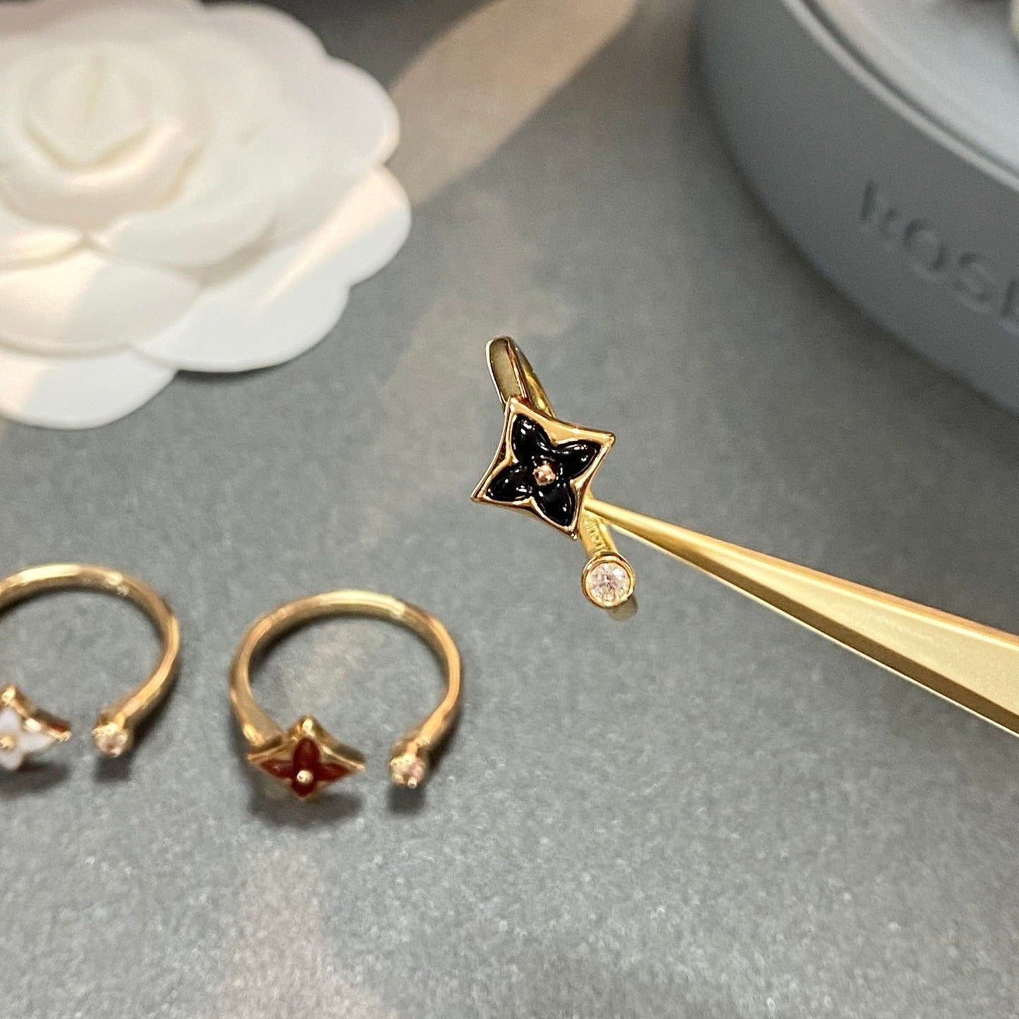 [Riva Jewelry]STAR 1 DIAMOND OPEN RING