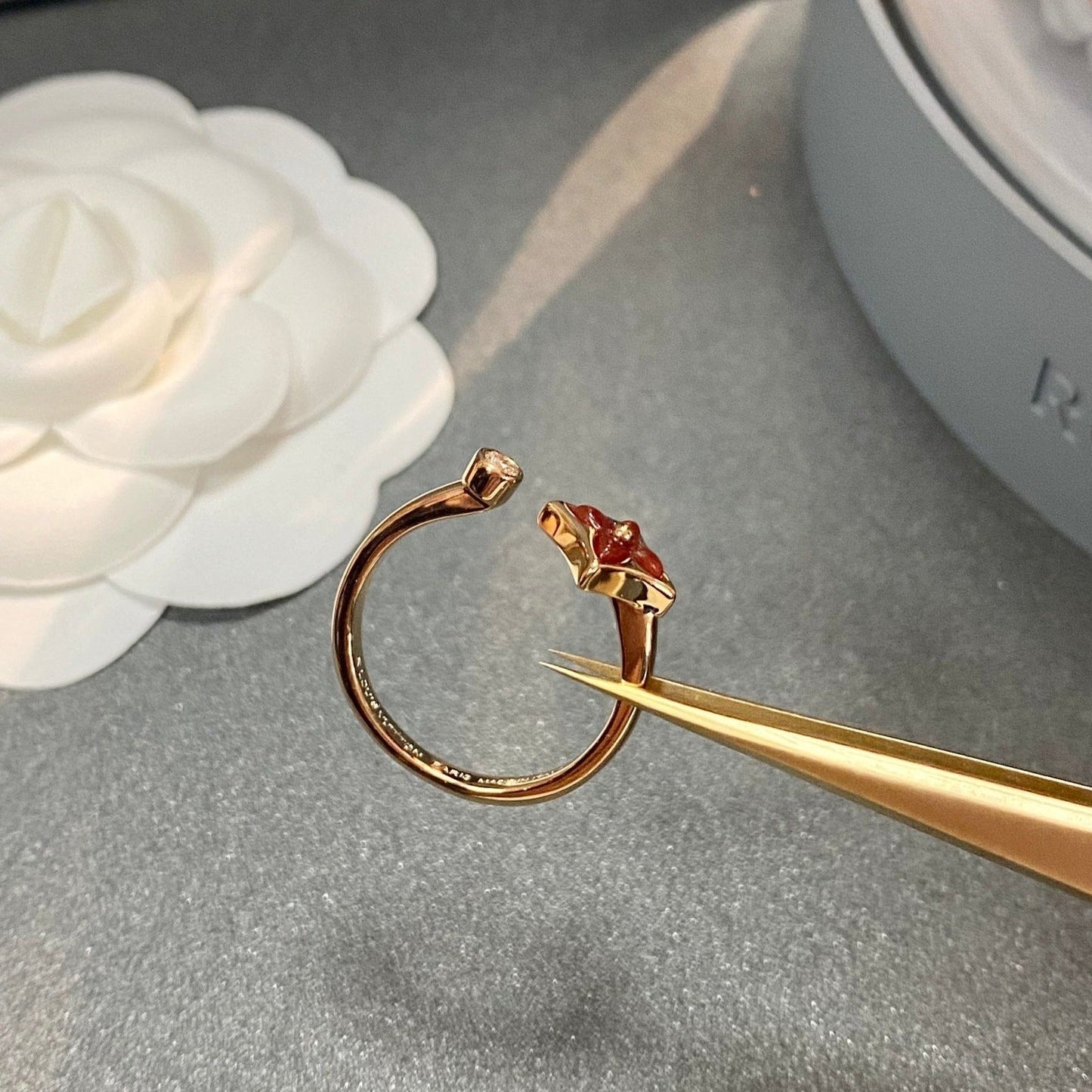 [Riva Jewelry]STAR 1 DIAMOND OPEN RING