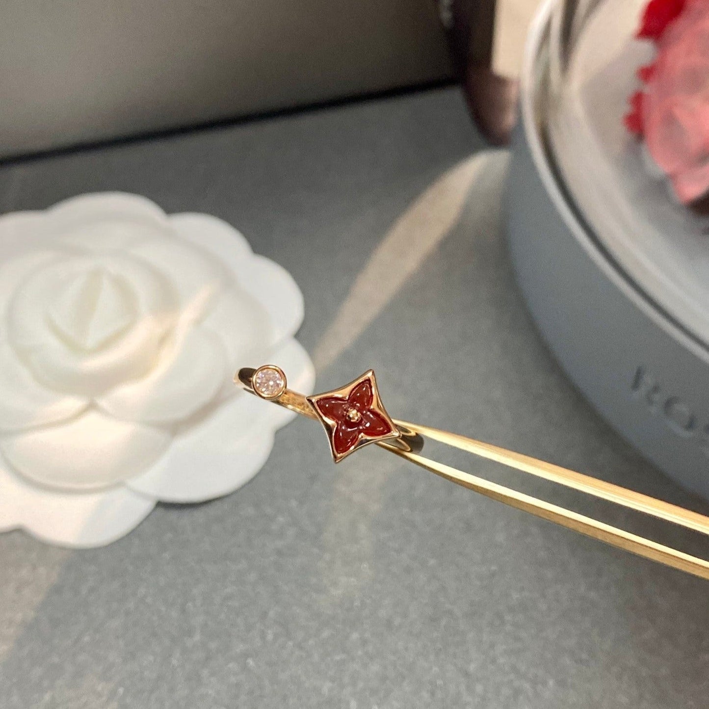 [Riva Jewelry]STAR 1 DIAMOND OPEN RING