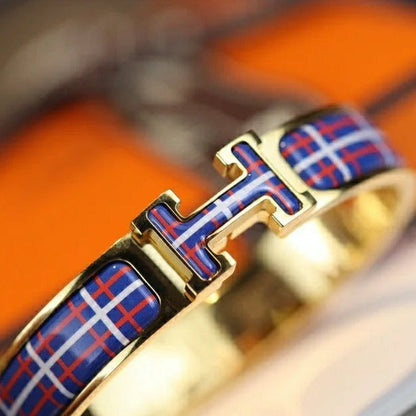 [Riva Jewelry]H TARTAN BRACELET 12MM