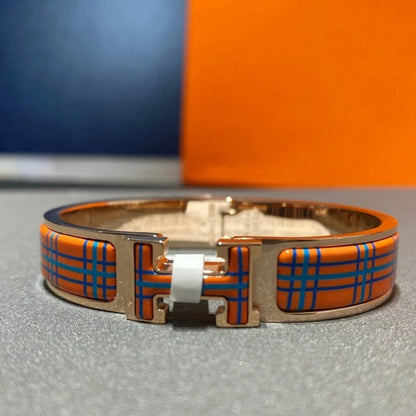 [Riva Jewelry]H TARTAN BRACELET 12MM