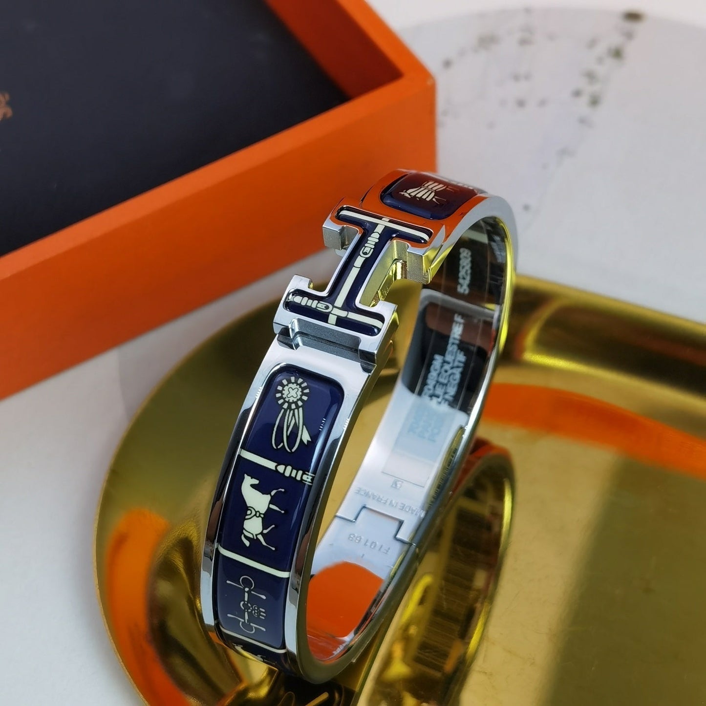 [Riva Jewelry]H COUVERTURES DARK BLUE BRACELET