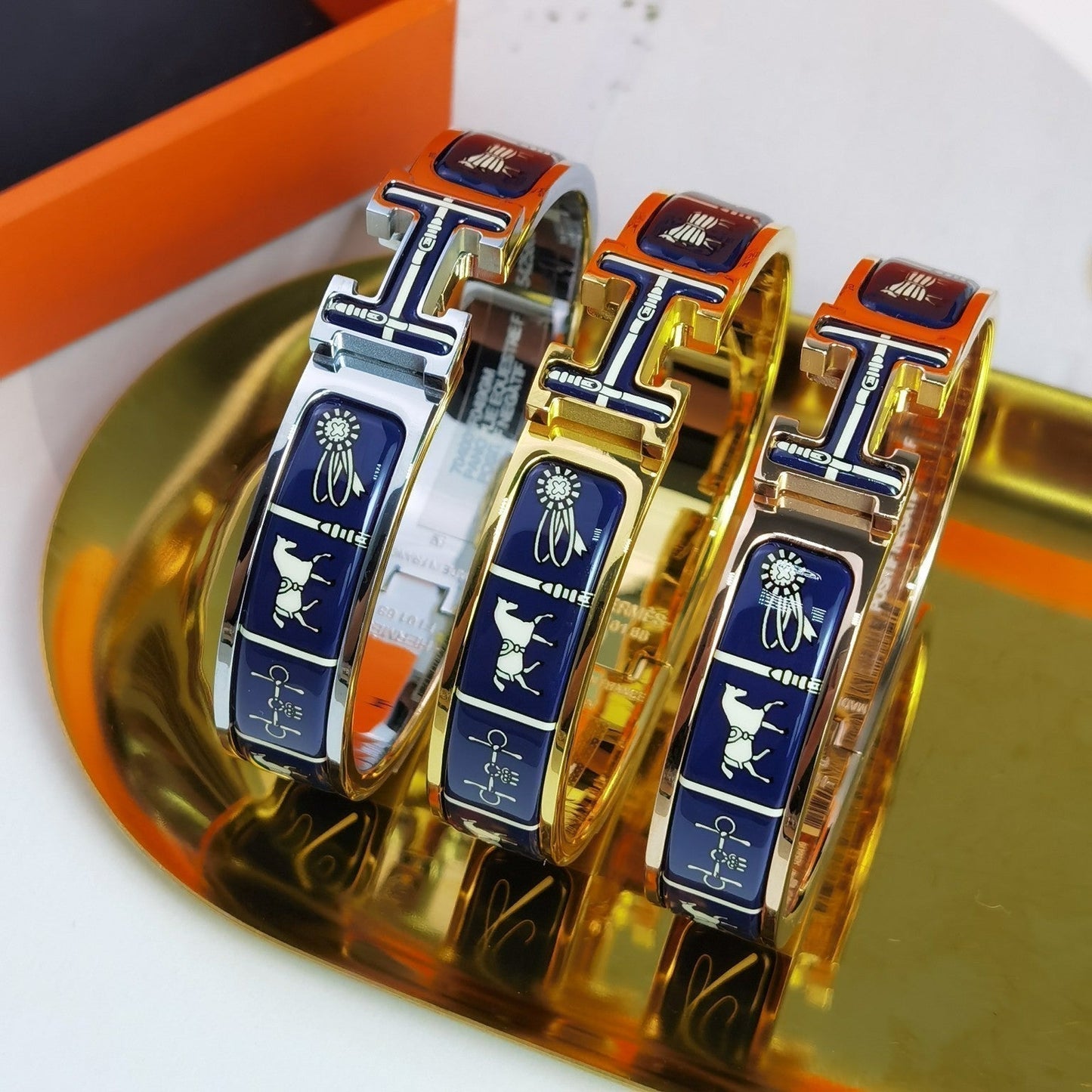 [Riva Jewelry]H COUVERTURES DARK BLUE BRACELET