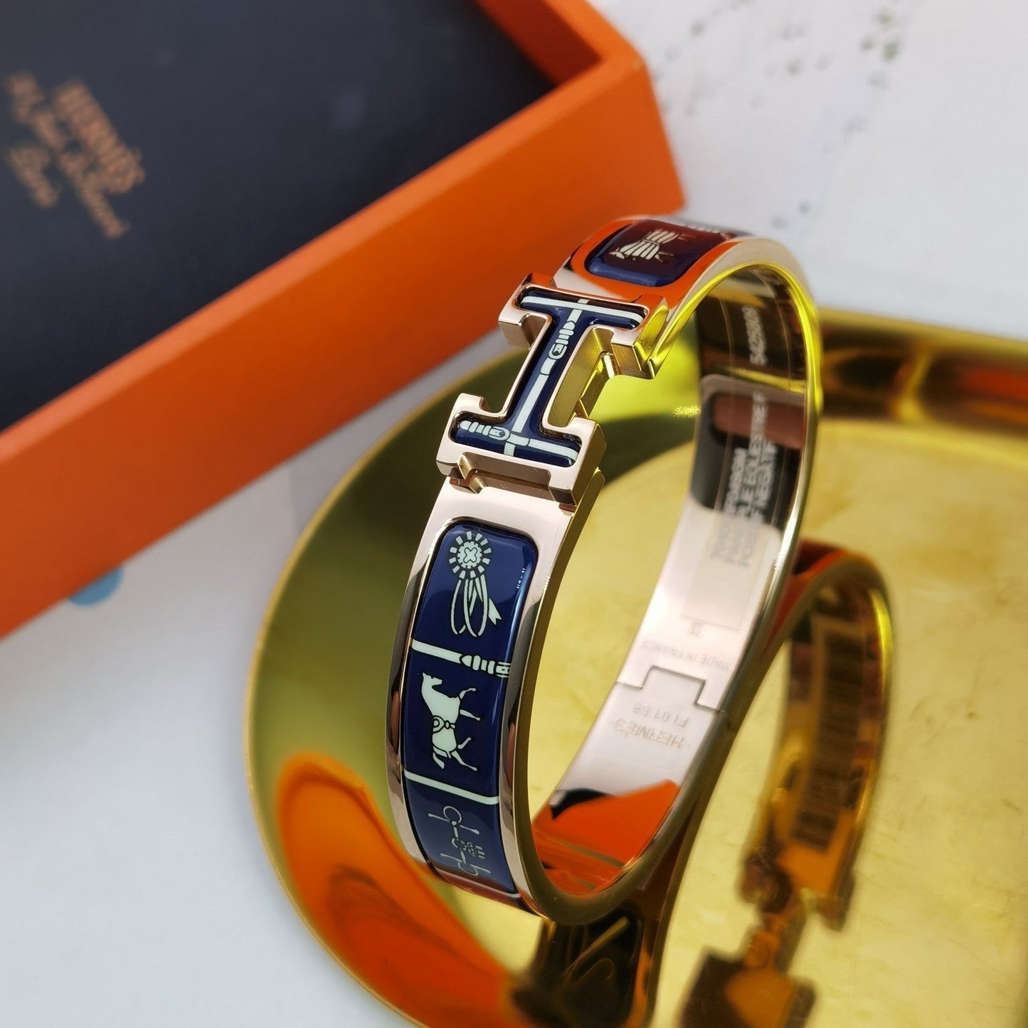 [Riva Jewelry]H COUVERTURES DARK BLUE BRACELET