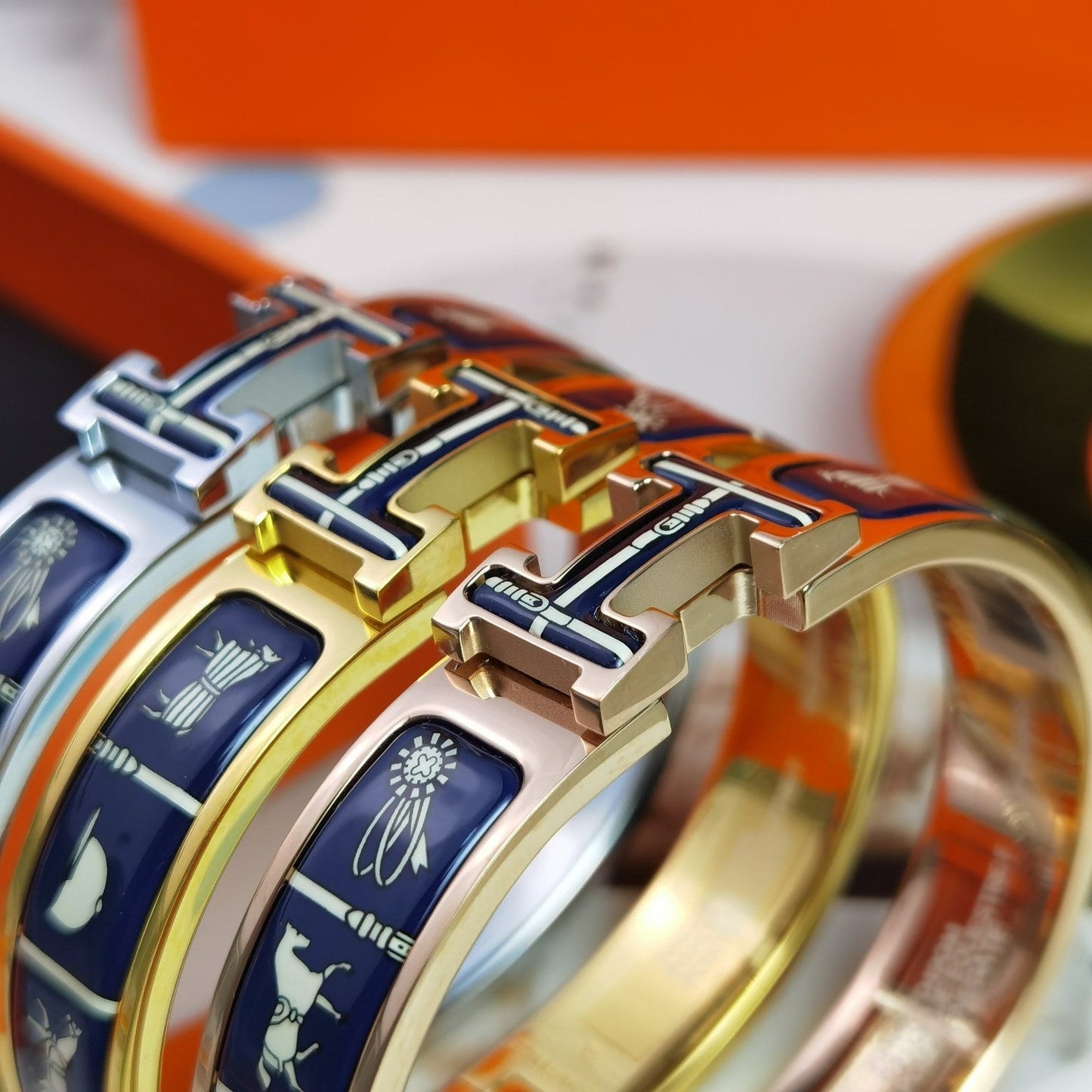 [Riva Jewelry]H COUVERTURES DARK BLUE BRACELET