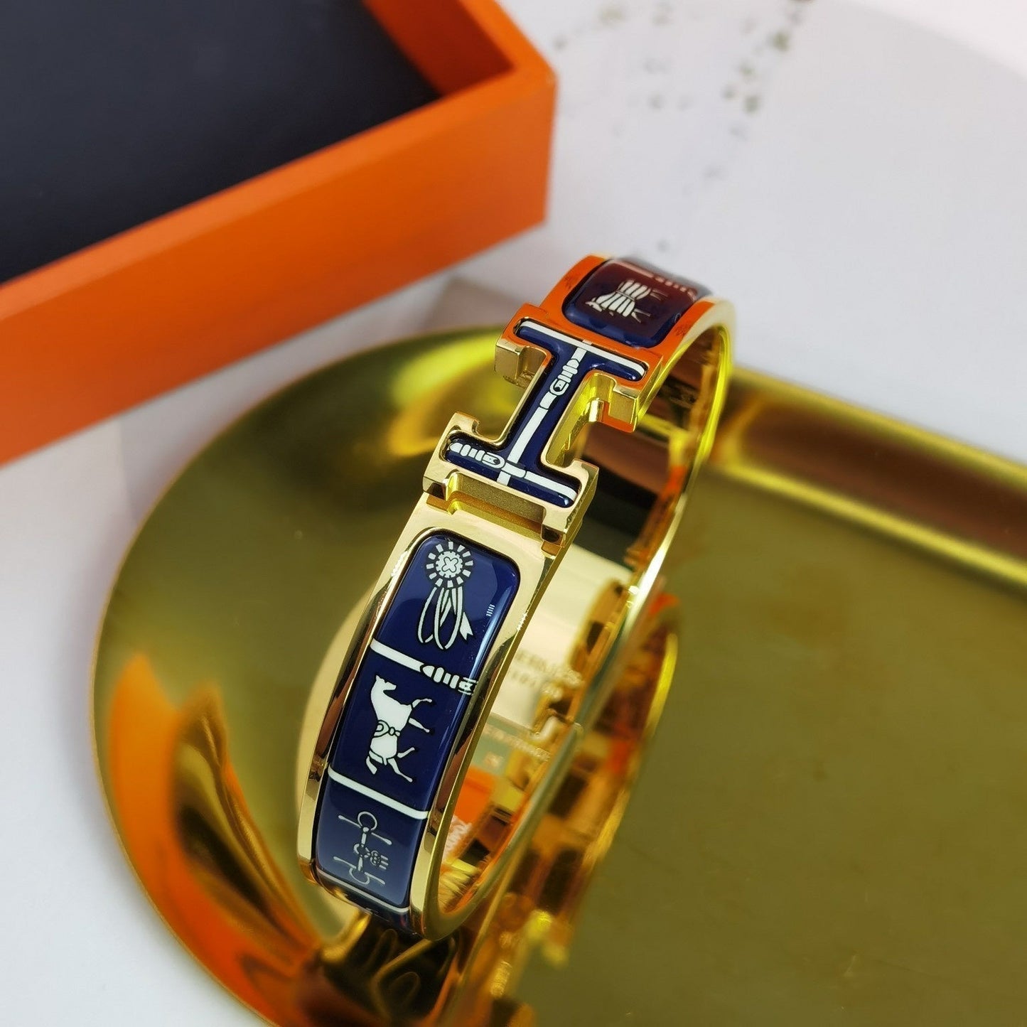 [Riva Jewelry]H COUVERTURES DARK BLUE BRACELET
