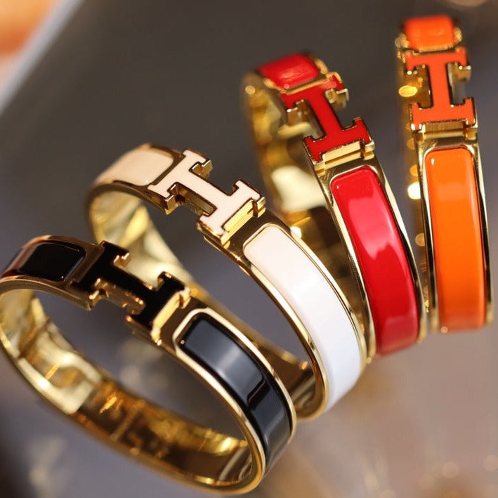 [Riva Jewelry]H BRACELET 12MM GOLD