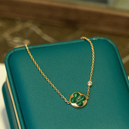 [Riva Jewelry]SUN MALACHITE 1 DIAMOND ROSE GOLD BRACELET