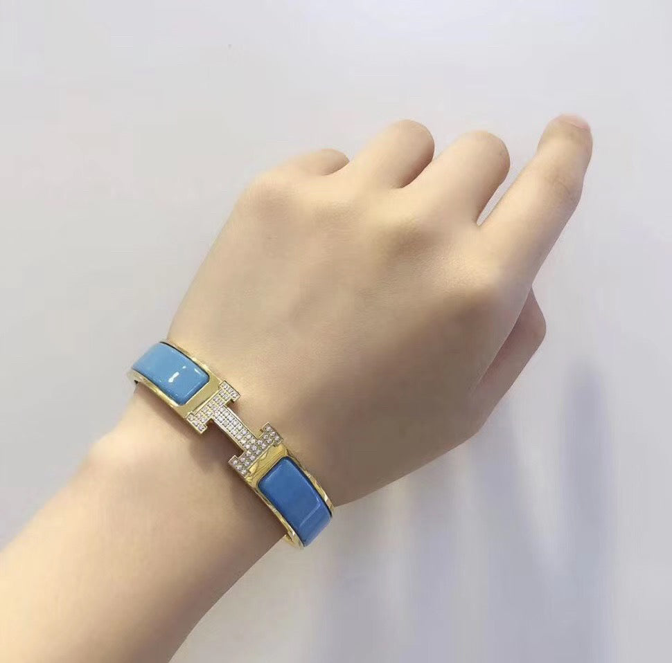 [Riva Jewelry]H CLOUD BLUE BRACELET GOLD DIAMOND