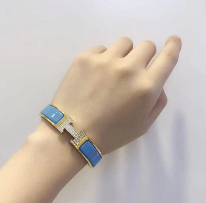 [Riva Jewelry]H CLOUD BLUE BRACELET GOLD DIAMOND