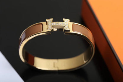 [Riva Jewelry]H BRACELET GOLD DIAMOND
