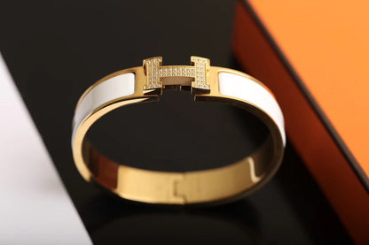[Riva Jewelry]H BRACELET GOLD DIAMOND