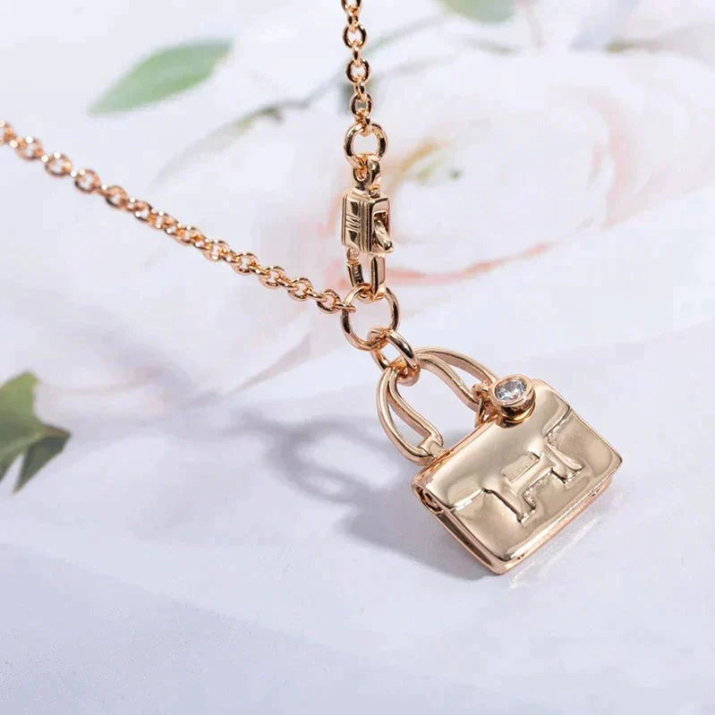 [Riva Jewelry]AMULETTE PEDANT ROSE GOLD NECKLACE