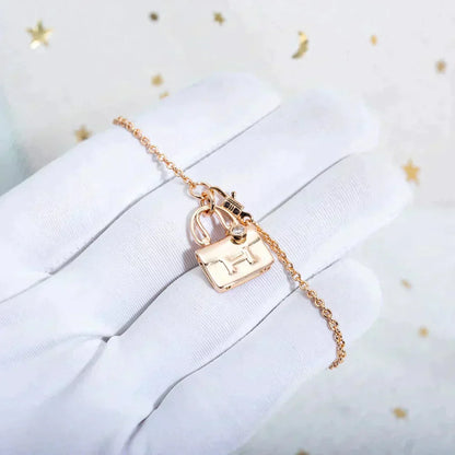 [Riva Jewelry]AMULETTE PEDANT ROSE GOLD NECKLACE