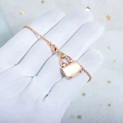 [Riva Jewelry]AMULETTE PEDANT ROSE GOLD NECKLACE