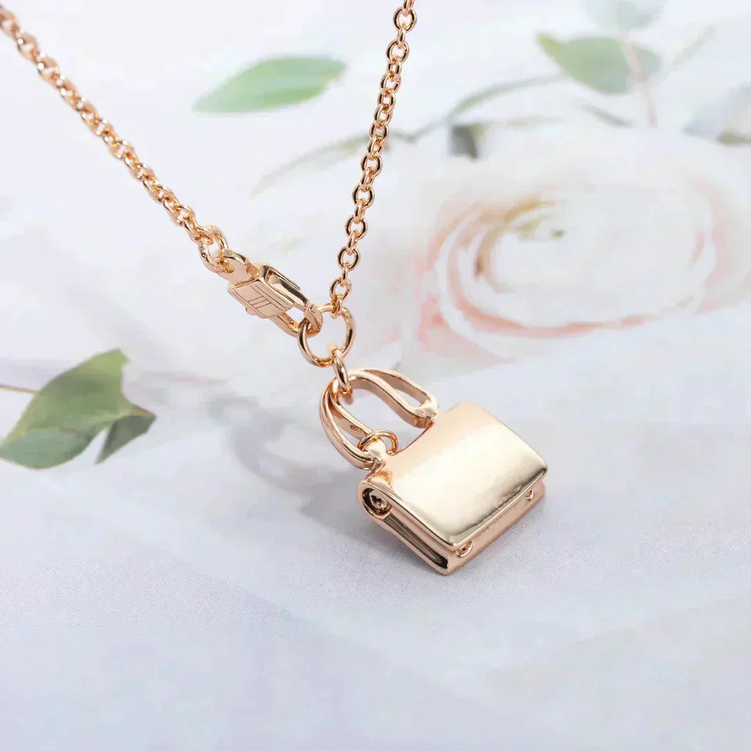 [Riva Jewelry]AMULETTE PEDANT ROSE GOLD NECKLACE