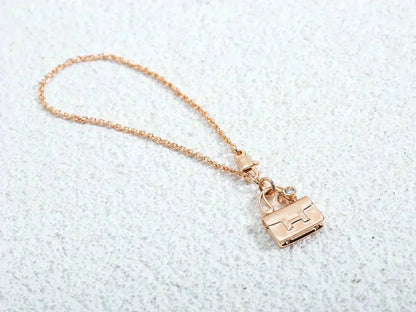 [Riva Jewelry]AMULETTE PEDANT ROSE GOLD NECKLACE