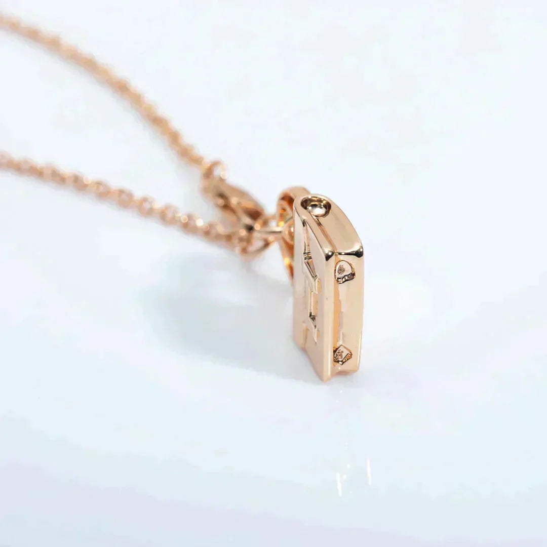 [Riva Jewelry]AMULETTE PEDANT ROSE GOLD NECKLACE