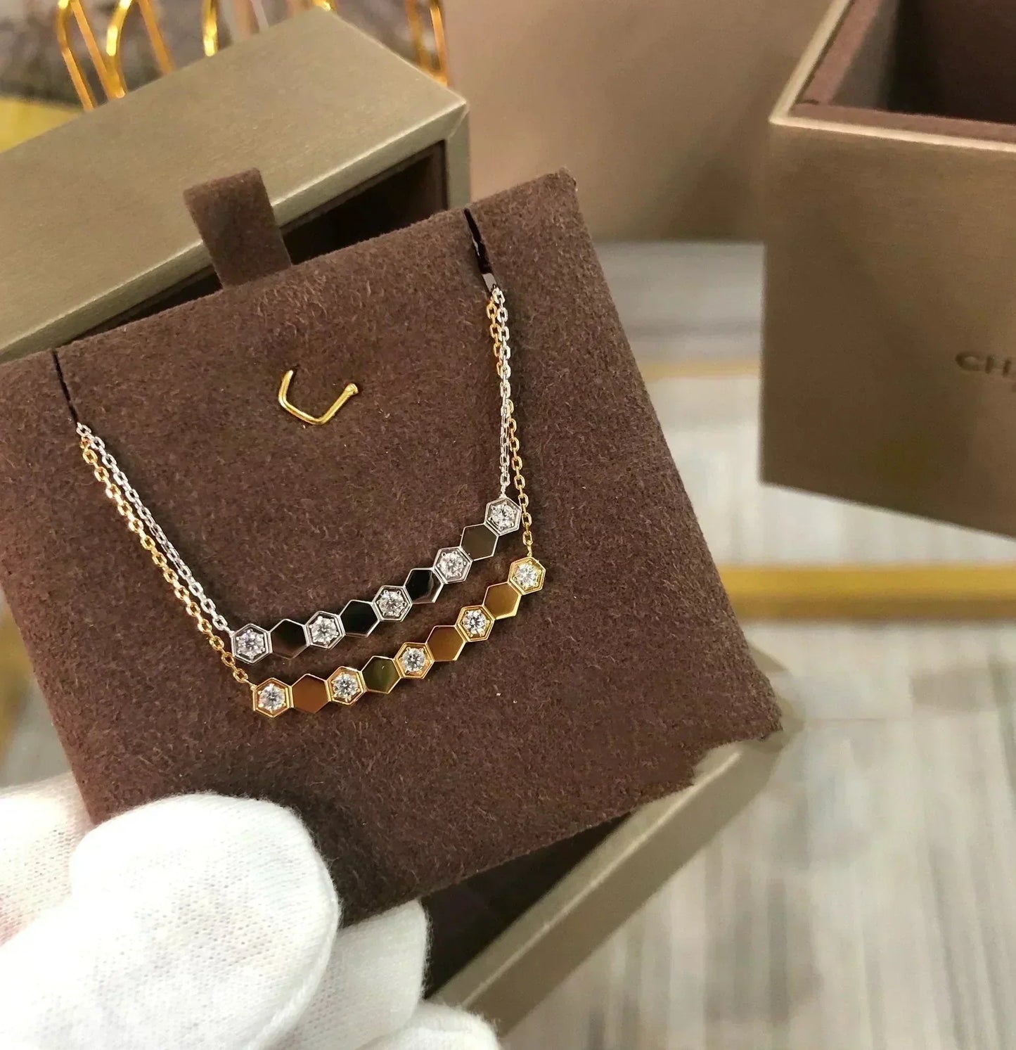 [Riva Jewelry]BEE LOVE NECKLACE DIAMOND
