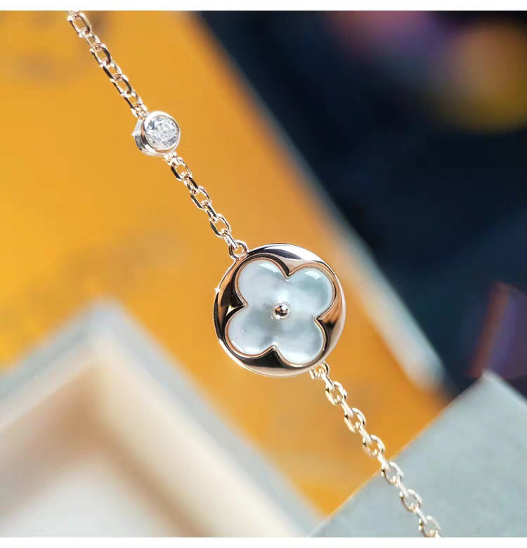 [Riva Jewelry]SUN MOP GOLD 1 DIAMOND NECKLACE