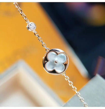 [Riva Jewelry]SUN MOP GOLD 1 DIAMOND NECKLACE