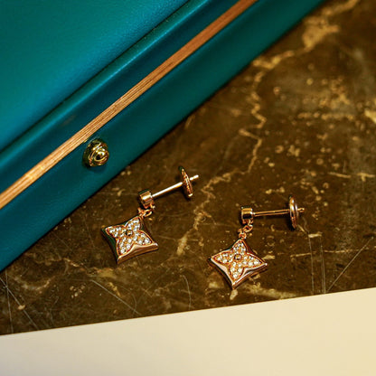 [Riva Jewelry]STAR DIAMONDS EARRINGS GOLD