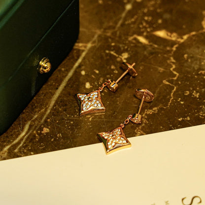 [Riva Jewelry]STAR DIAMONDS EARRINGS GOLD