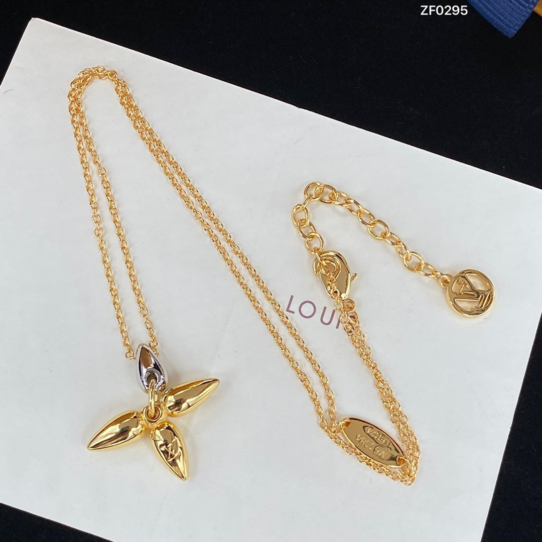 [Riva Jewelry]LOUISETTE PEDANT GOLD NECKLACE