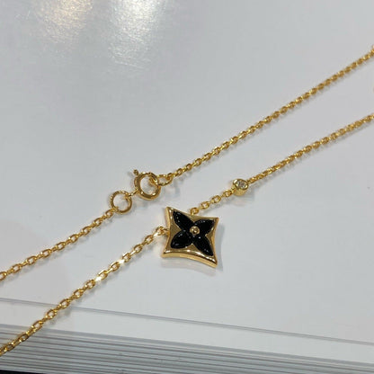 [Riva Jewelry]STAR BLACK MOP NECKLACE