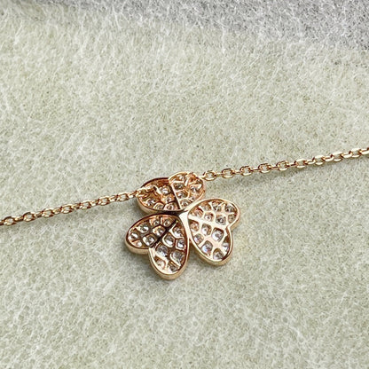 [Riva Jewelry]PAVÉ DIAMOND FLOWER CHARM NECKLACE