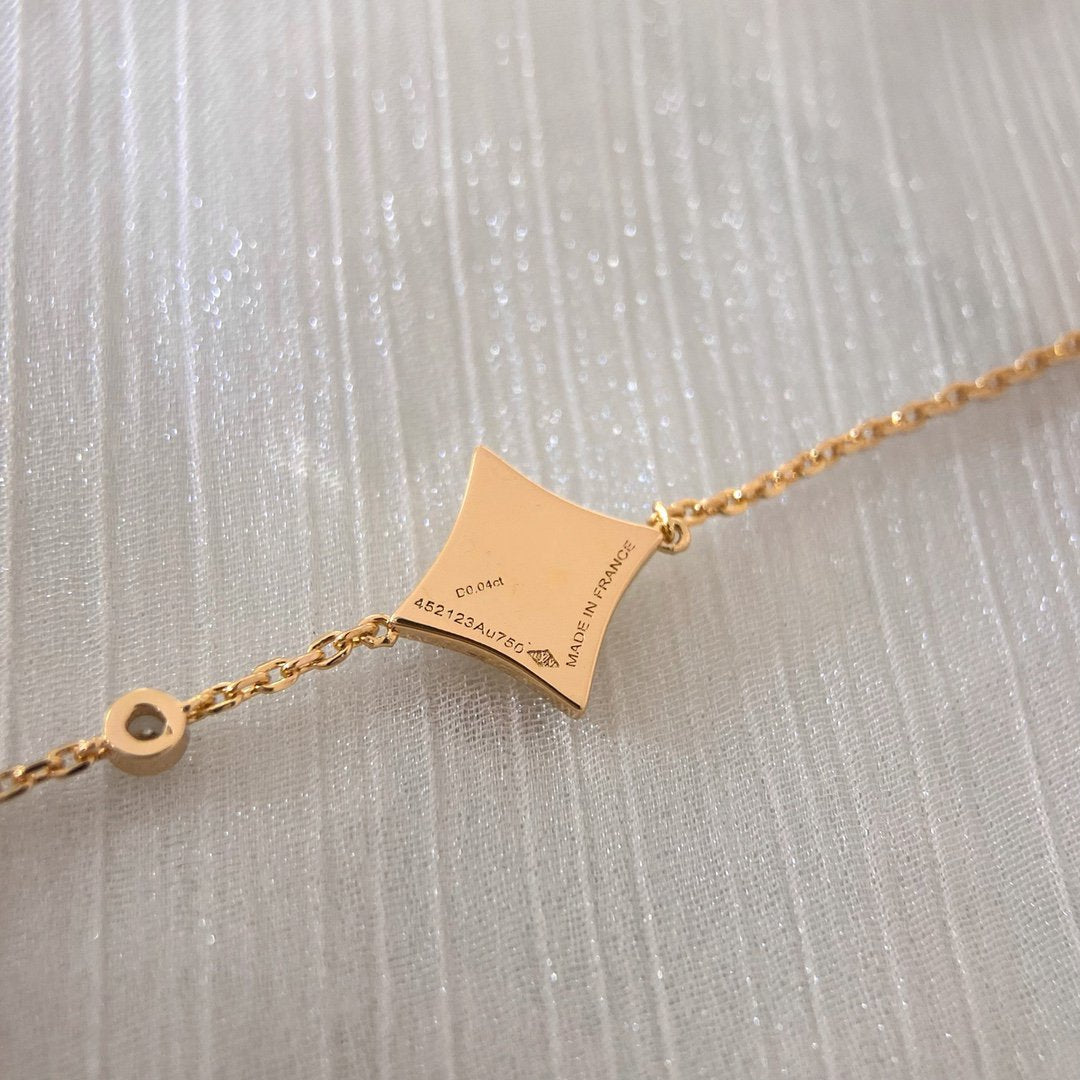 [Riva Jewelry]COLOR STAR CARNELIAN ROSE GOLD DIAMOND BRACELET