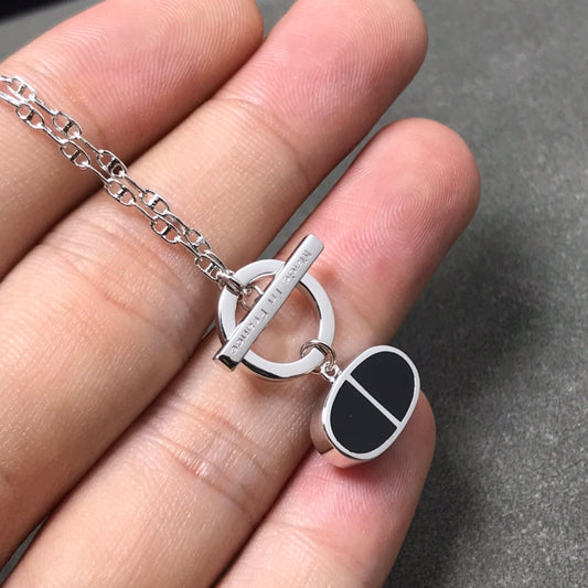 [Riva Jewelry]CHAINE VERSO BLACK CERAMIC  NECKLACE