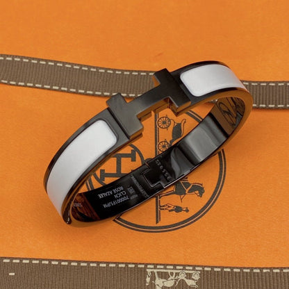 [Riva Jewelry]H BRACELET 12MM BLACK WHITE CERAMIC