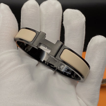 [Riva Jewelry]H BRACELET 12MM BLACK BEIGE CERAMIC
