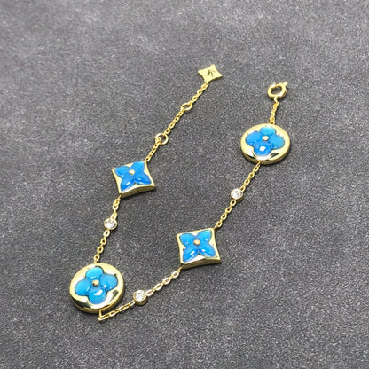 [Riva Jewelry]STAR AND SUN TURQUOISE 4 MOTIFS 3 DIAMONDS