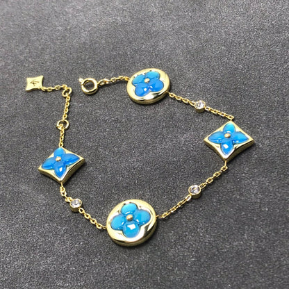 [Riva Jewelry]STAR AND SUN TURQUOISE 4 MOTIFS 3 DIAMONDS