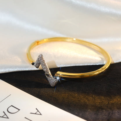 [Riva Jewelry]VOLTE UPSITE DOWN GOLD DIAMOND BRACELET