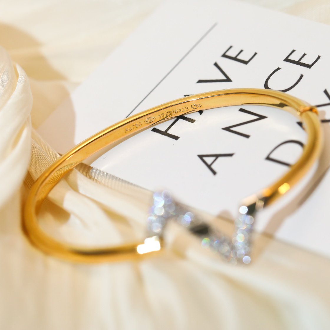 [Riva Jewelry]VOLTE UPSITE DOWN GOLD DIAMOND BRACELET