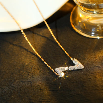 [Riva Jewelry]VOLT SILVER DIAMOND PEDANT NECKLACE